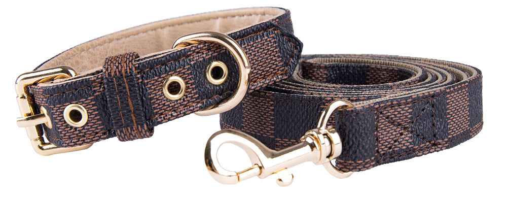 Halsband- und Leinen-Set aus PU-Leder – Bild 2 | LuxeStyle