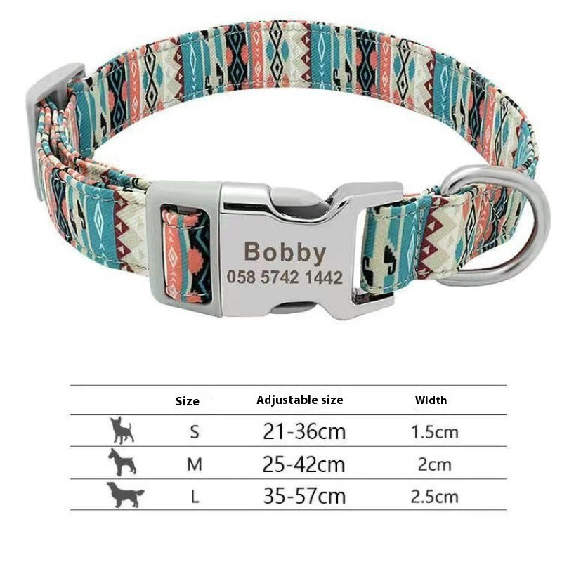 Halsband für Hunde, verstellbar, gestreift – Bild 2 | LuxeStyle
