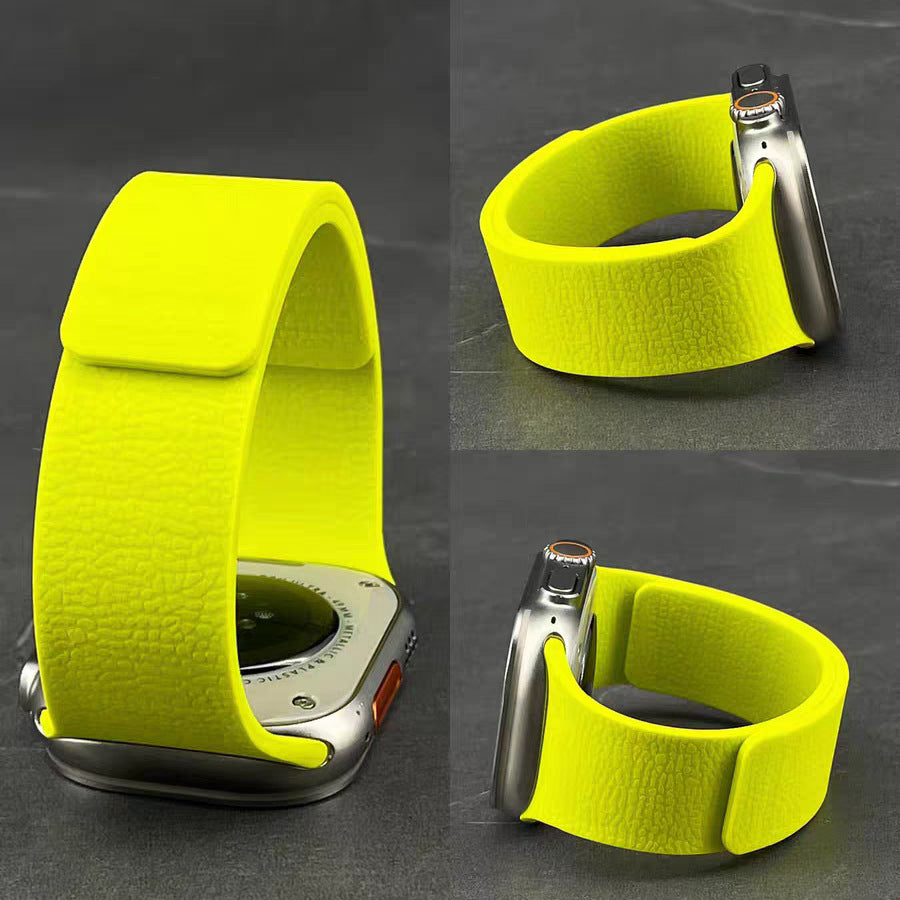 IwatchS10 Silikonarmband mit Litschi-Muster