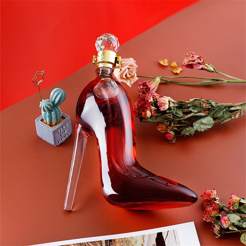 High Heels Sektflasche aus Glas – Bild 2 | LuxeStyle