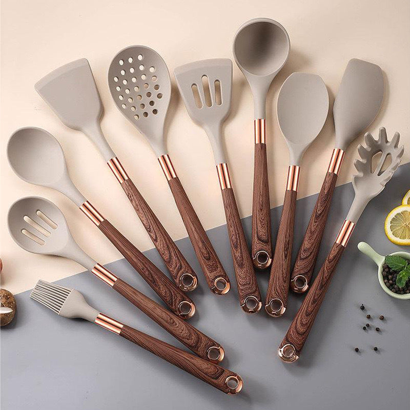 11-teiliges Silikon-Küchenhelfer-Set, Gold