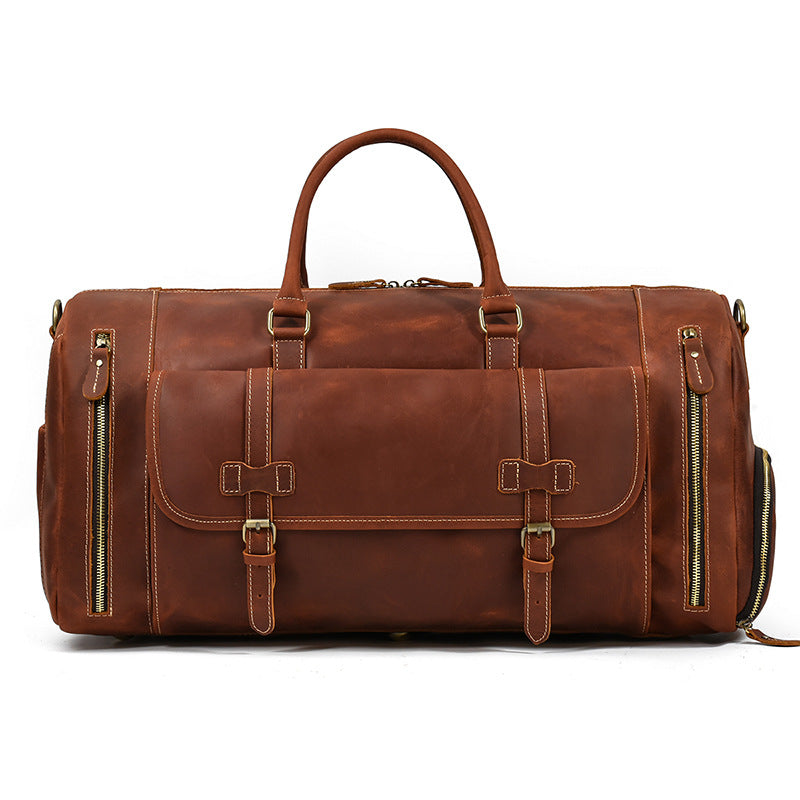 Reisetasche aus pflanzlich gegerbtem Leder