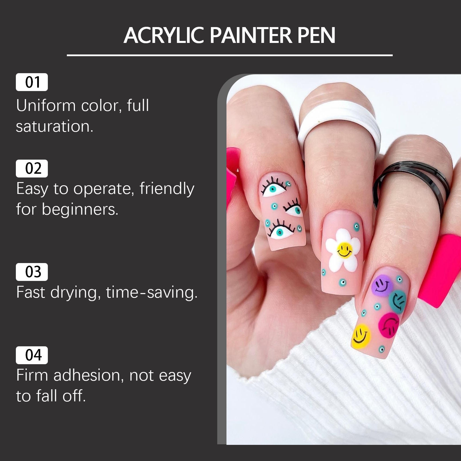 Doppelseitiges Nail Art Stifte-Set