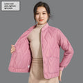 Gefütterte Damen-Freizeitjacke mit langen Ärmeln