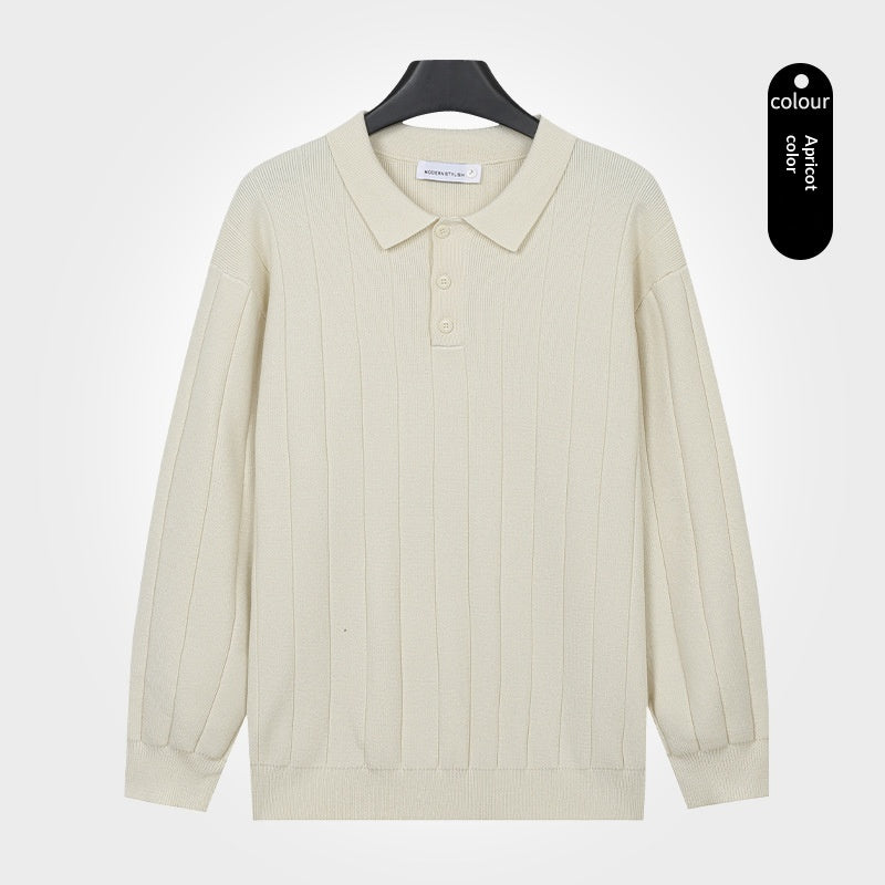 Herren Strickpullover mit langen Ärmeln – Bild 4 | LuxeStyle