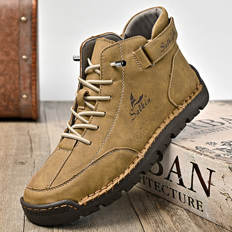 Herren Leder-Sneaker mit Handnaht – Bild 3 | LuxeStyle