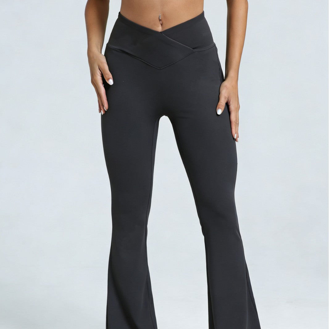 High-Waist Slim-Fit Yoga Pants