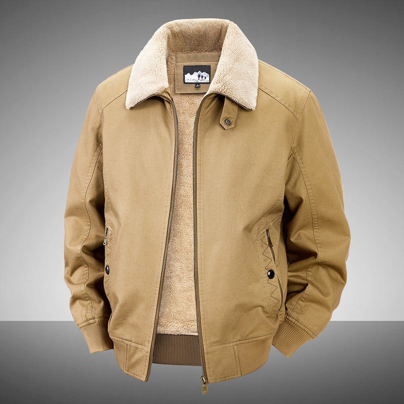 Fleecegefütterte Baumwolljacke für Herren – Bild 2 | LuxeStyle