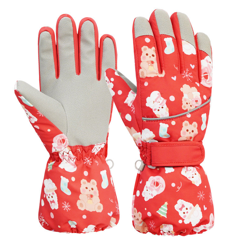 Warme, wasserdichte Kinder-Winterhandschuhe