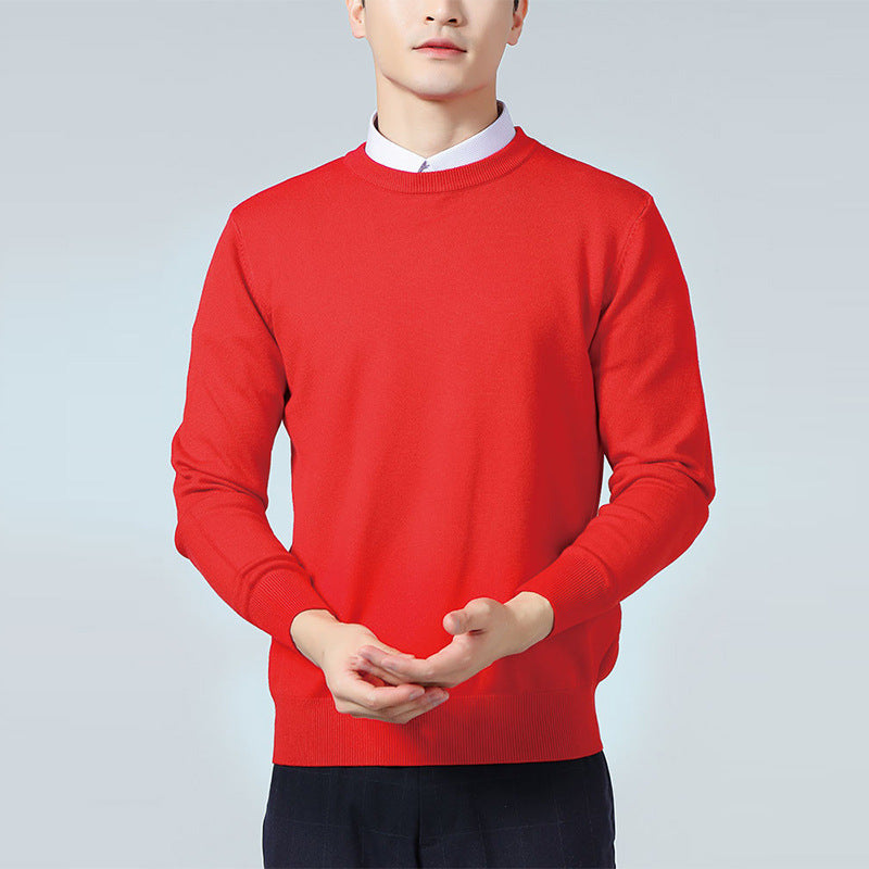 Herren-Loose-Crew-Neck-Sweater