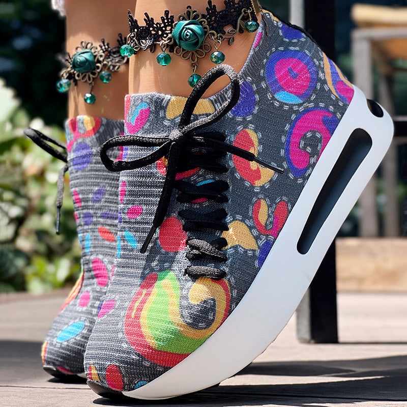 Bequeme Slip-On Sneaker mit Paisley-Print