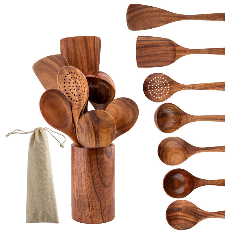 Küchenhelfer-Set Teakholz – Bild 16 | LuxeStyle