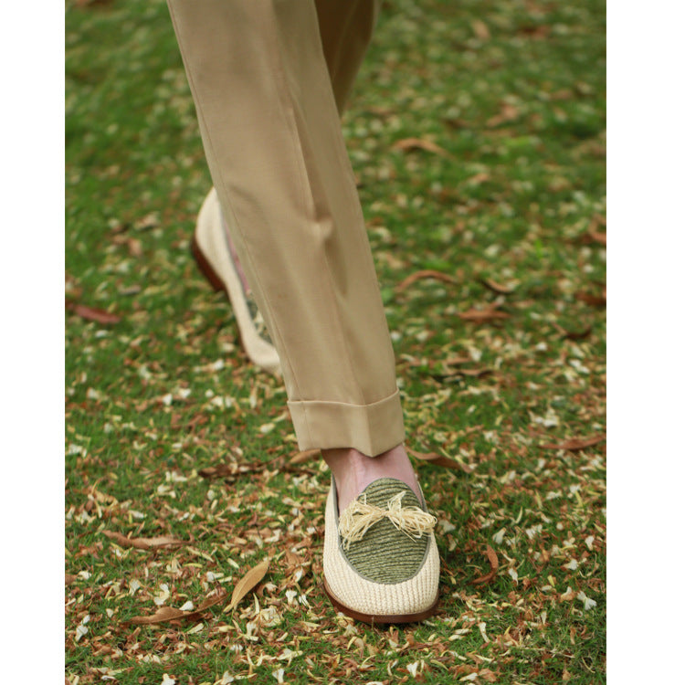 Herrenschuhe: Sommer Loafers in Armeegrün – Bild 5 | LuxeStyle