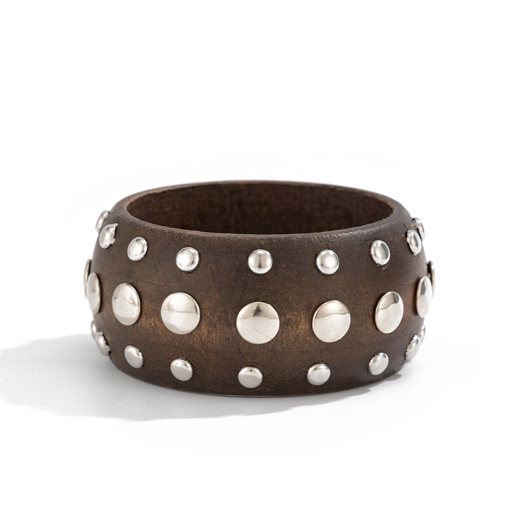 Geometrisches Holzarmband im Punk-Stil – Bild 2 | LuxeStyle