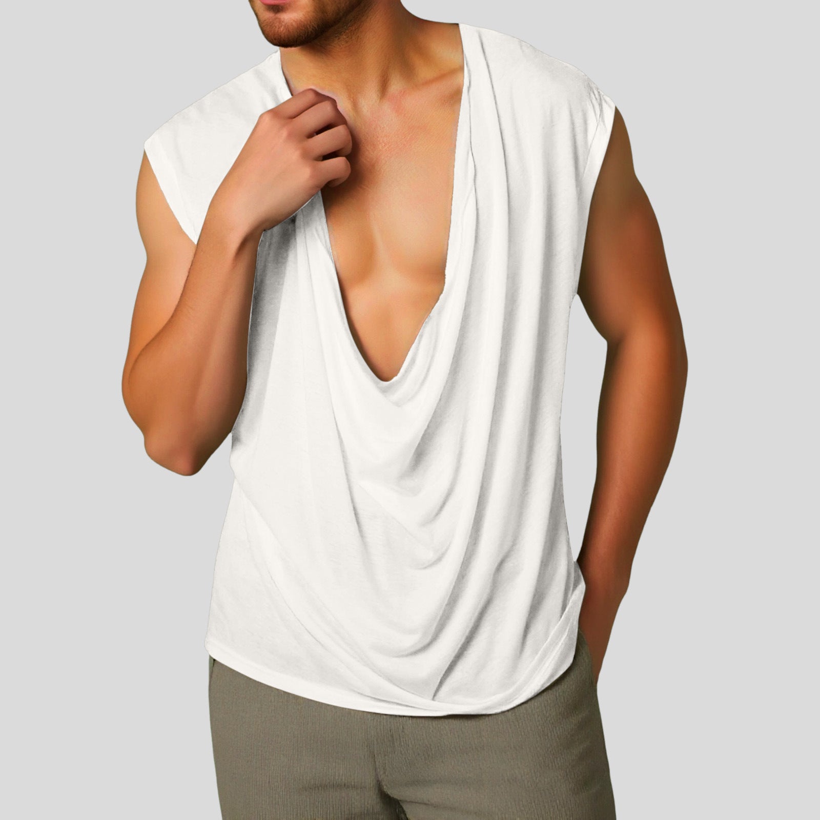 Herren ärmelloses V-Neck Tank Top