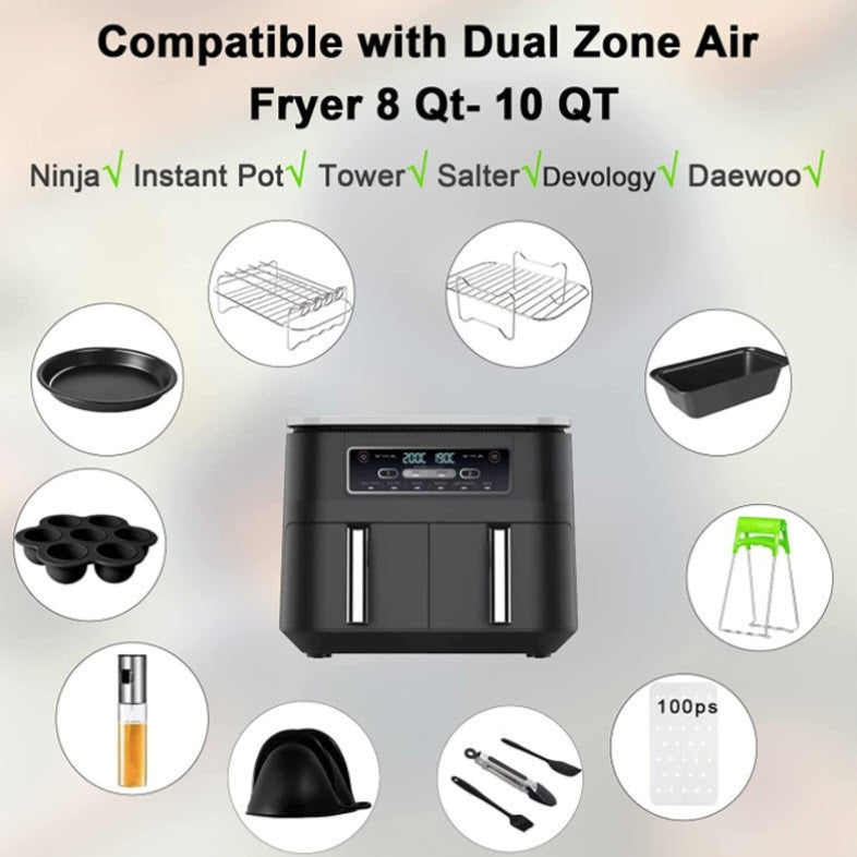 Grillrost für Air Fryer, rechteckig, 8 Quarts – Bild 5 | LuxeStyle