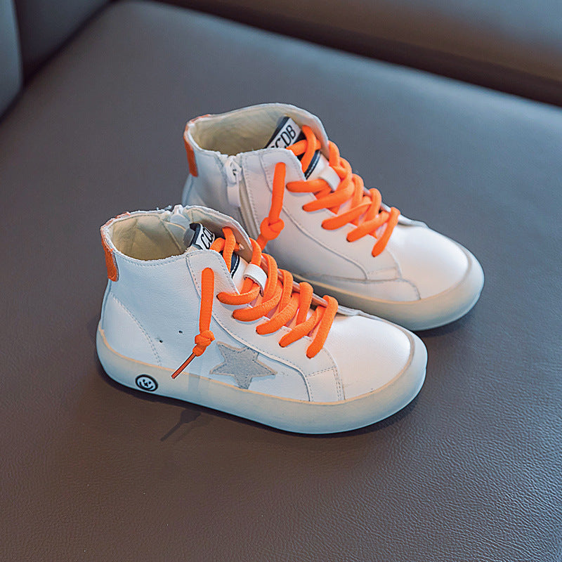 Baby-Lauflernschuhe aus Rindsleder