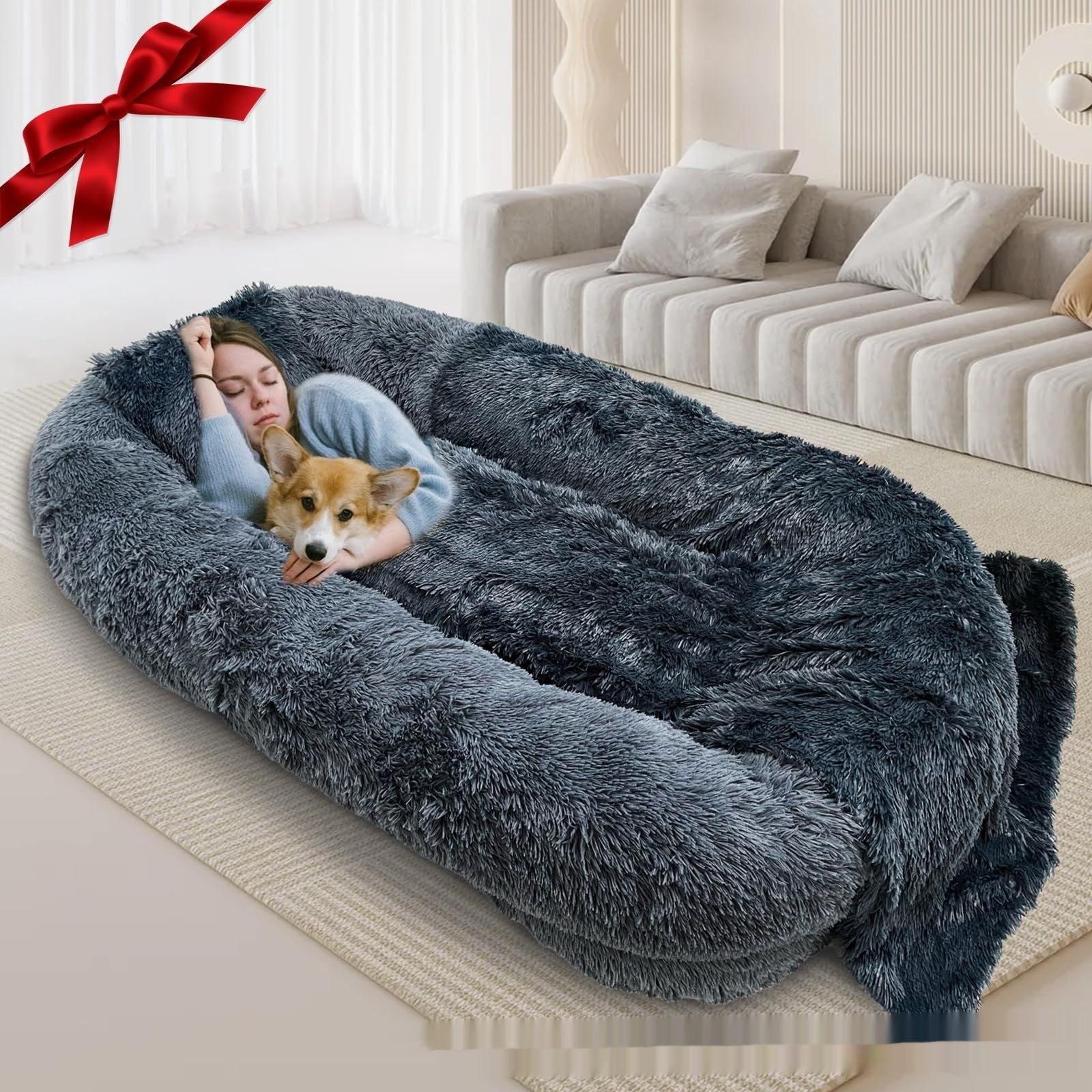 Hundesofa Queen Bed für Mensch und Tier