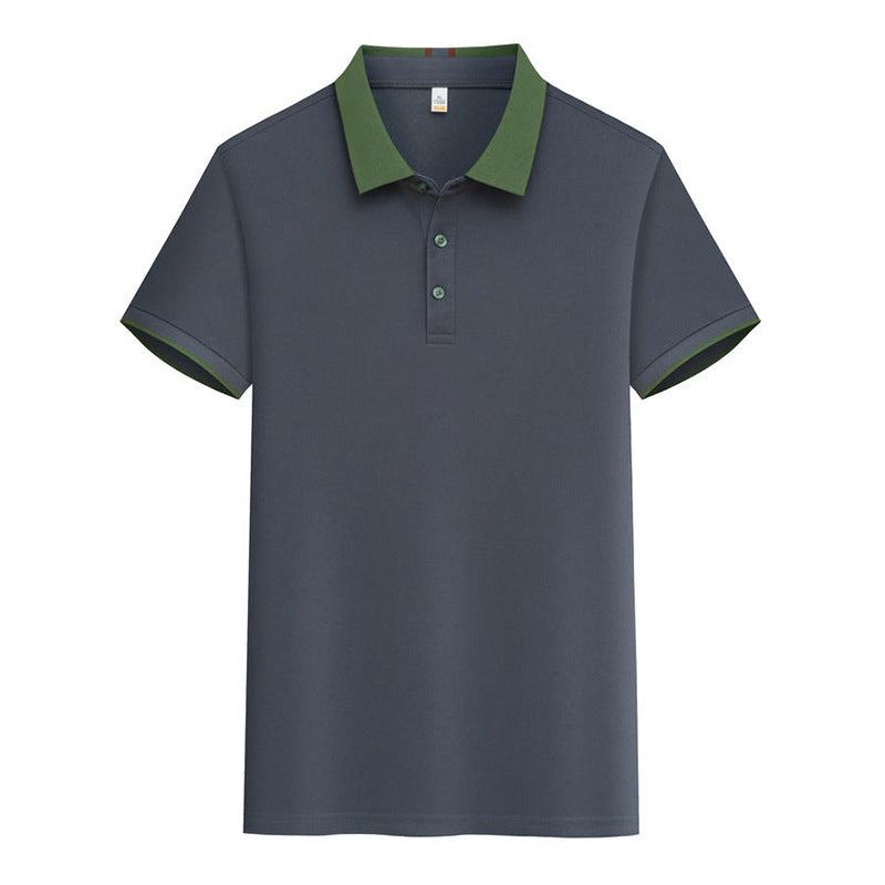 Polo-Shirt mit Kontrastkragen | LuxeStyle