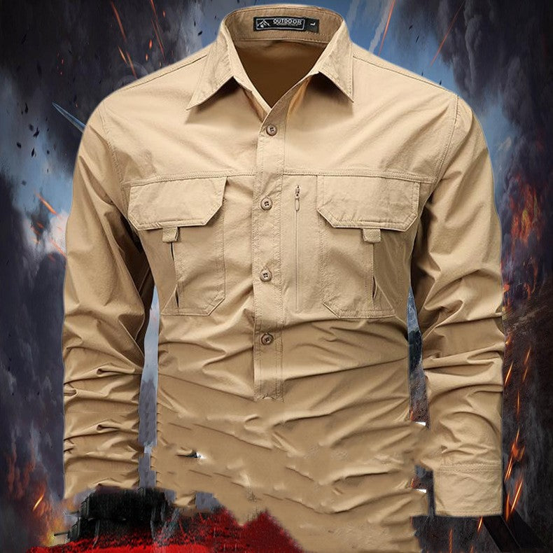 Retro Workwear Hemd für Herren | LuxeStyle