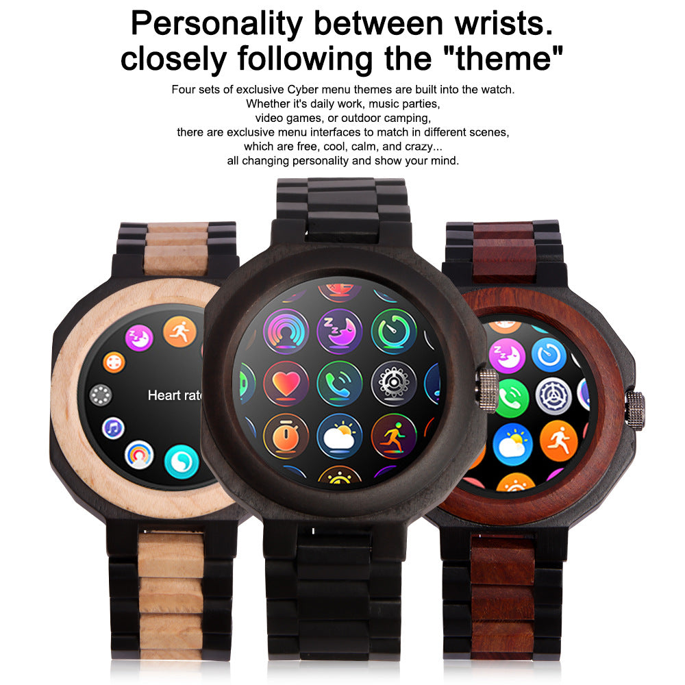 Multifunktionale Smartwatch Sandelholz – Bild 3 | LuxeStyle