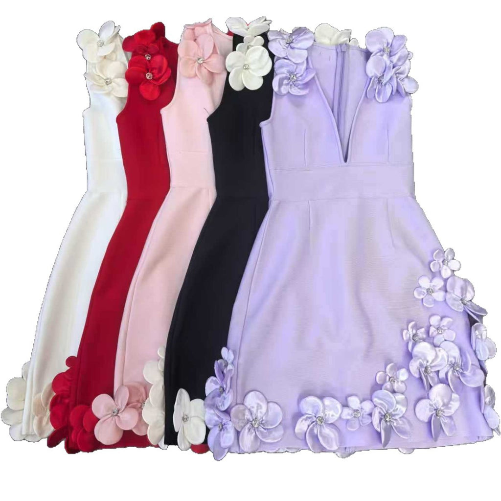 Figurbetontes Bandage-Kleid mit Perlenstickerei | LuxeStyle
