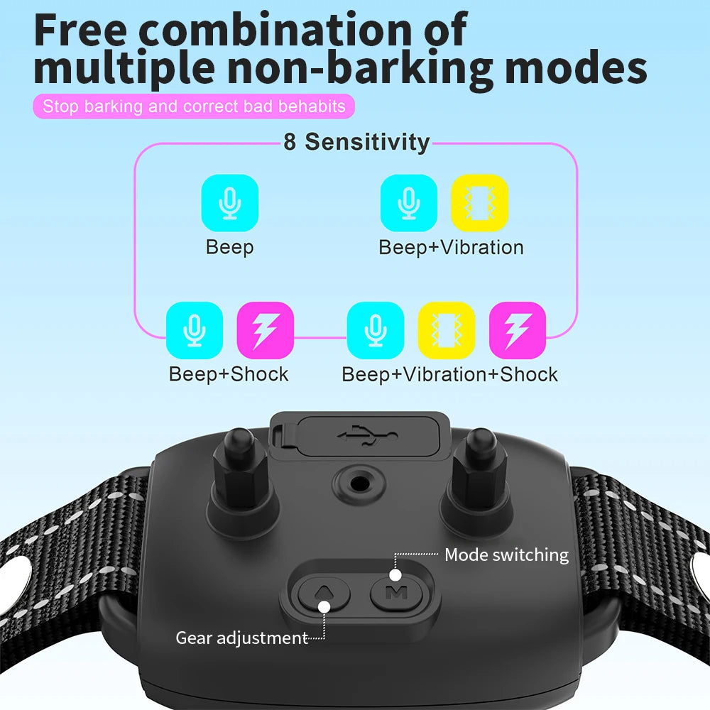 Smart Anti-Bell Halsband mit HD-Display
