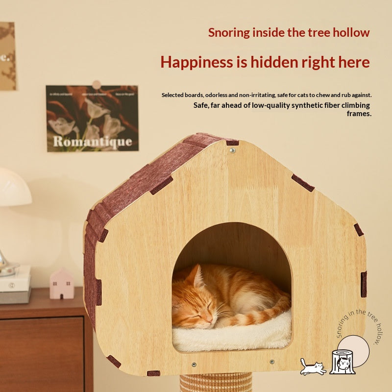 Miao Xianer Katzenbaum aus Holz