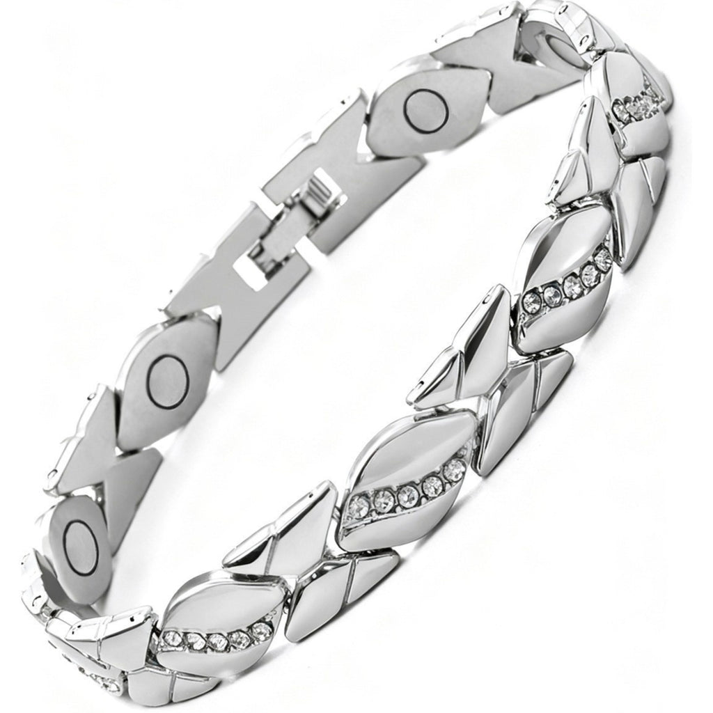 Magnetarmband mit Strass & Zinklegierung