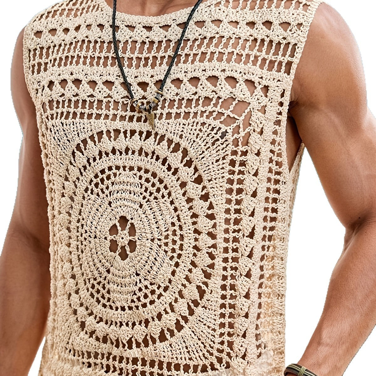 Herren-Pullover mit Rundhalsausschnitt