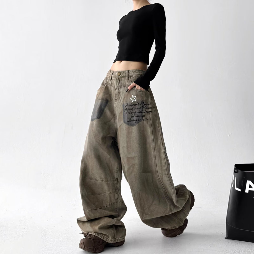 Loose-Fit Damenhosen mit Kurzschnitt