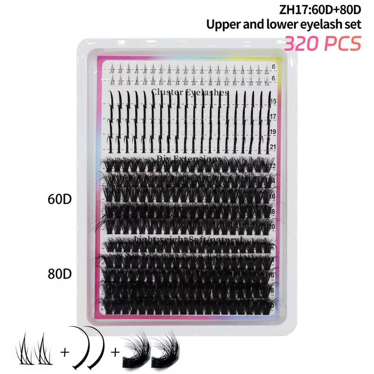 Wunderschöne, dichte falsche Wimpern