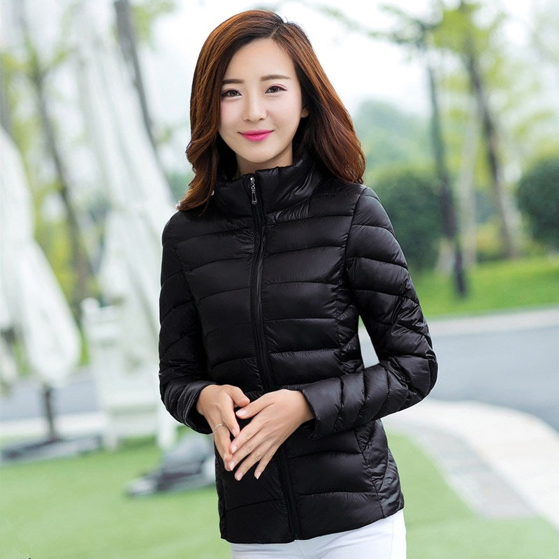 Kurze Steppjacke für Damen | LuxeStyle