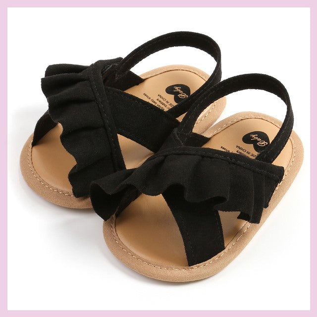 Baby Mädchen Sandalen mit Rüschen – Bild 3 | LuxeStyle