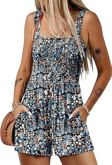 Damen Blumenprint Jumpsuit