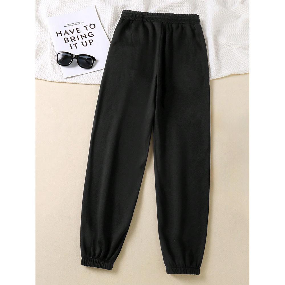 Trendige Jogger-Sweatpants mit weitem Bein