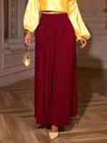 High Waist Palazzo Hose mit weitem Bein