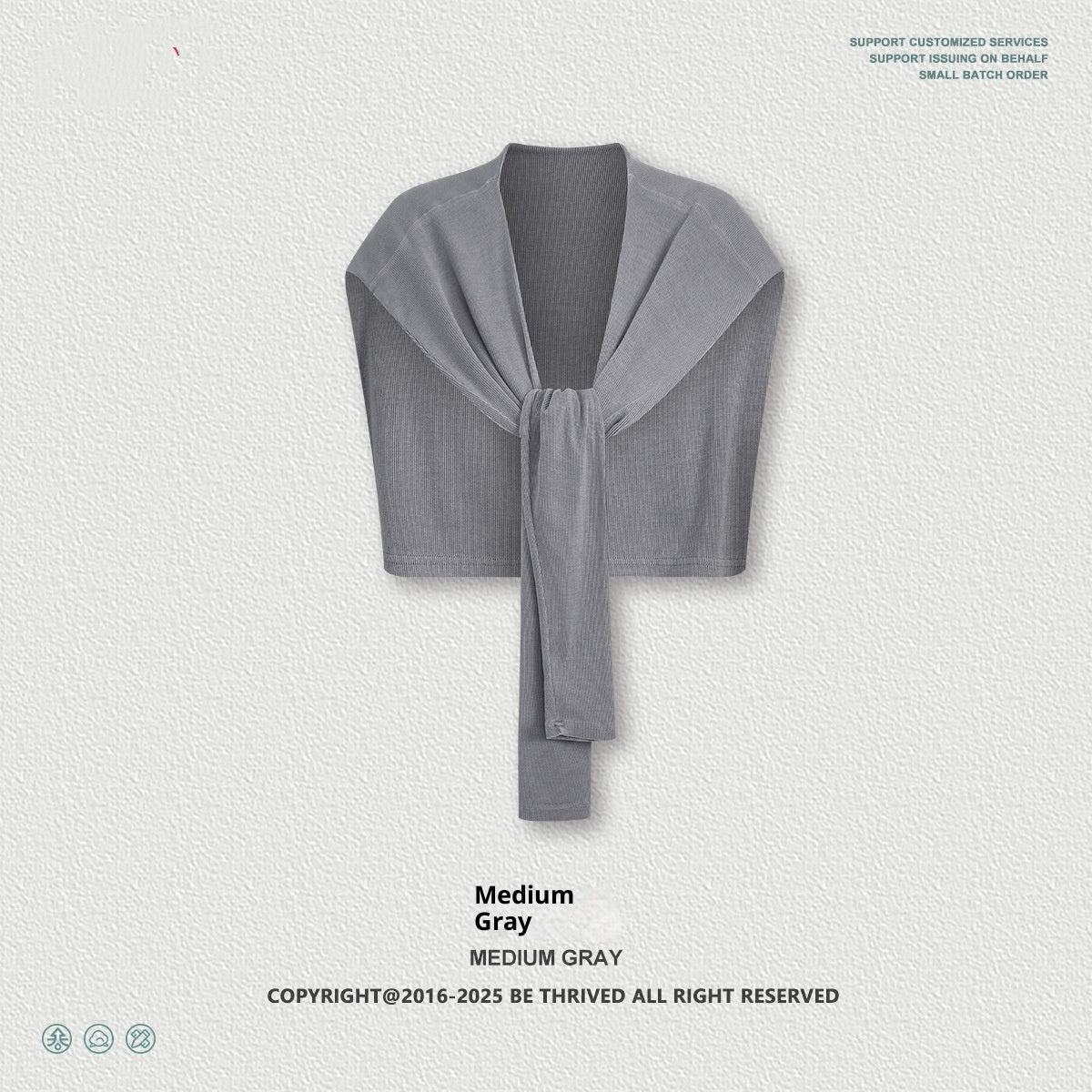 Schlankmachender Baumwoll-Schal – Bild 2 | LuxeStyle