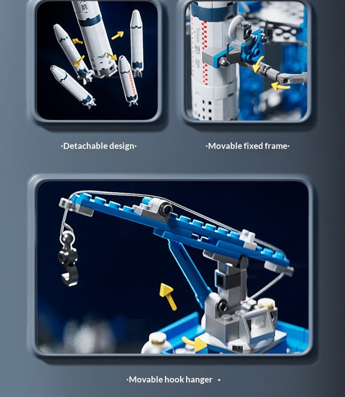 Weltraumrakete Bausteine für Kinder