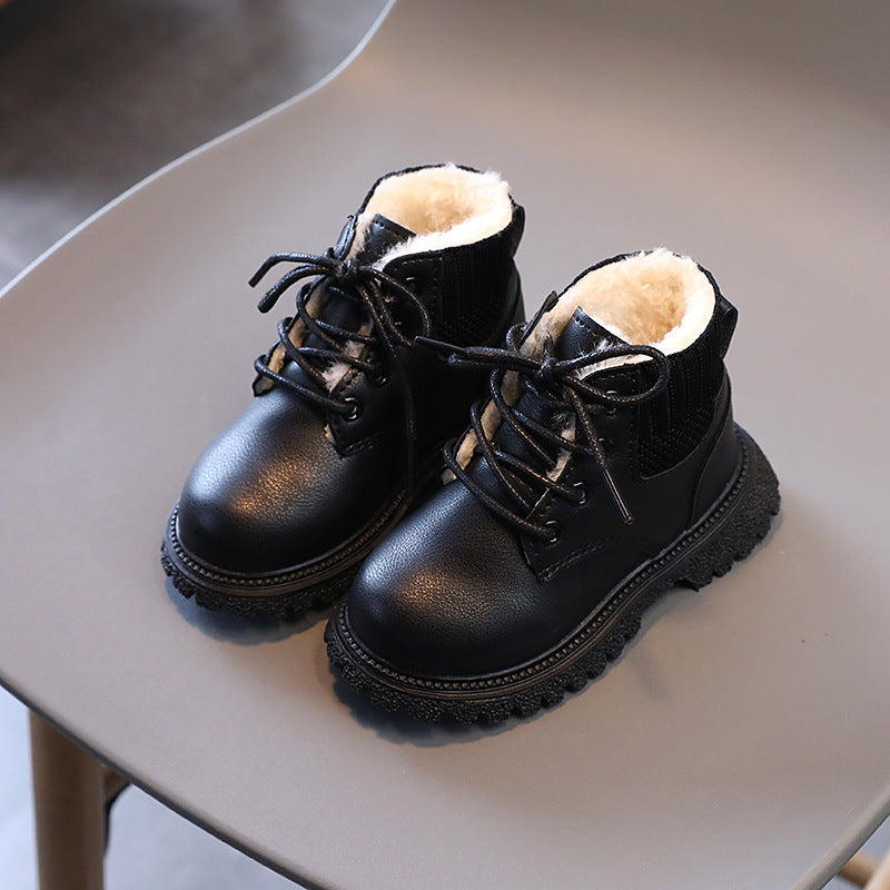 Kinder Martin Boots aus Mikrofaser-Leder – Bild 6 | LuxeStyle
