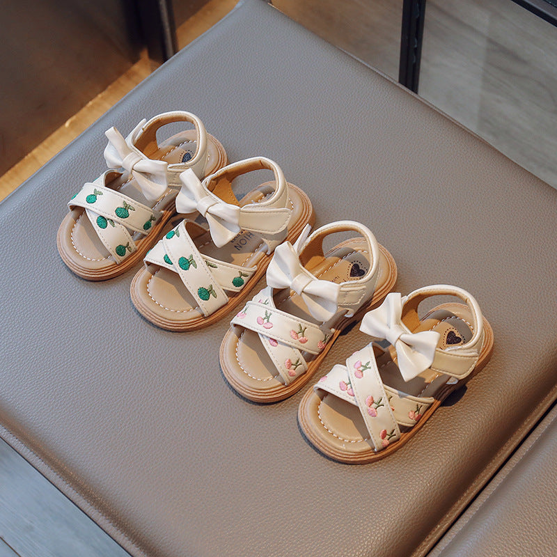 Prinzessinnenschuhe mit weicher Sohle und besticktem Obermaterial