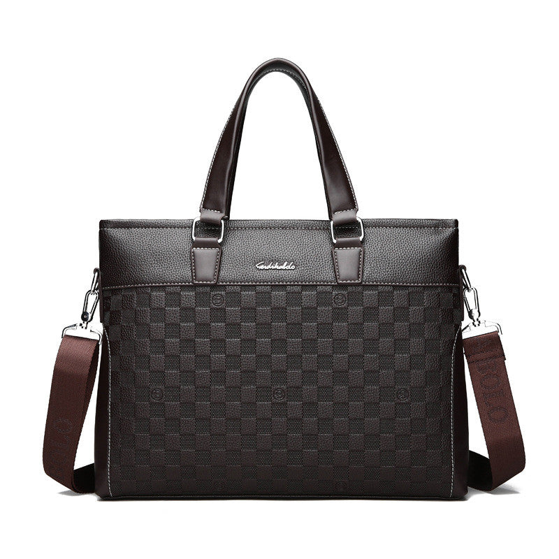 Business Handtasche für Herren im Streifen-Design – Bild 3 | LuxeStyle