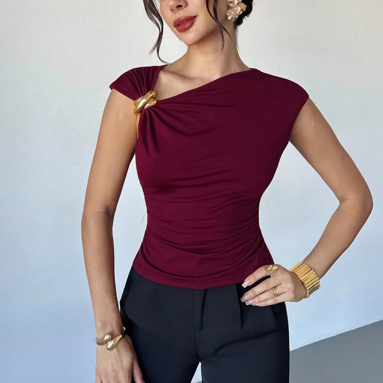 Elegantes ärmelloses Slim-Fit Top für Damen