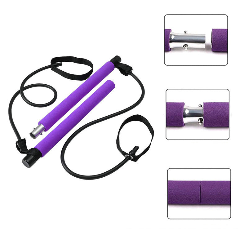 Fitness Yoga Pilates Bar – Tragbares Widerstandsband