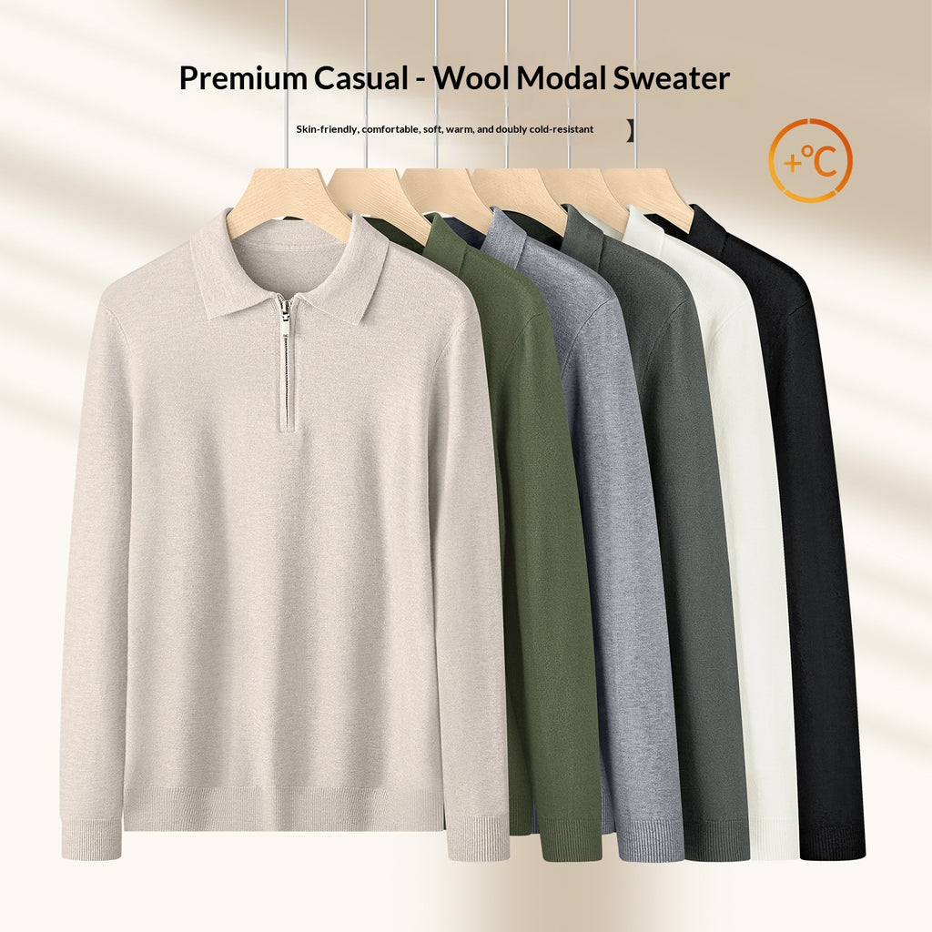Woll-Modal-Pullover für Herren
