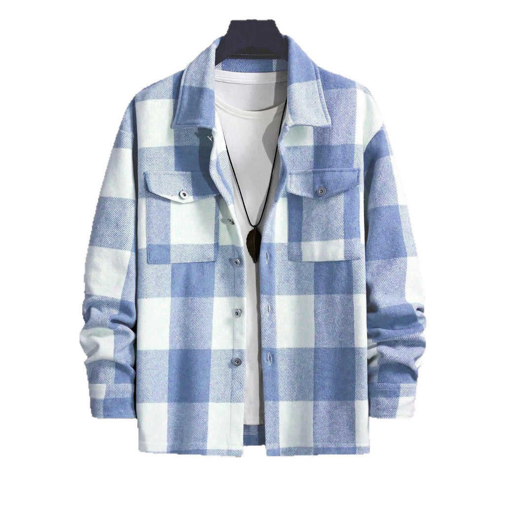 Freizeit Hemdjacke im Revers-Stil für Herren
