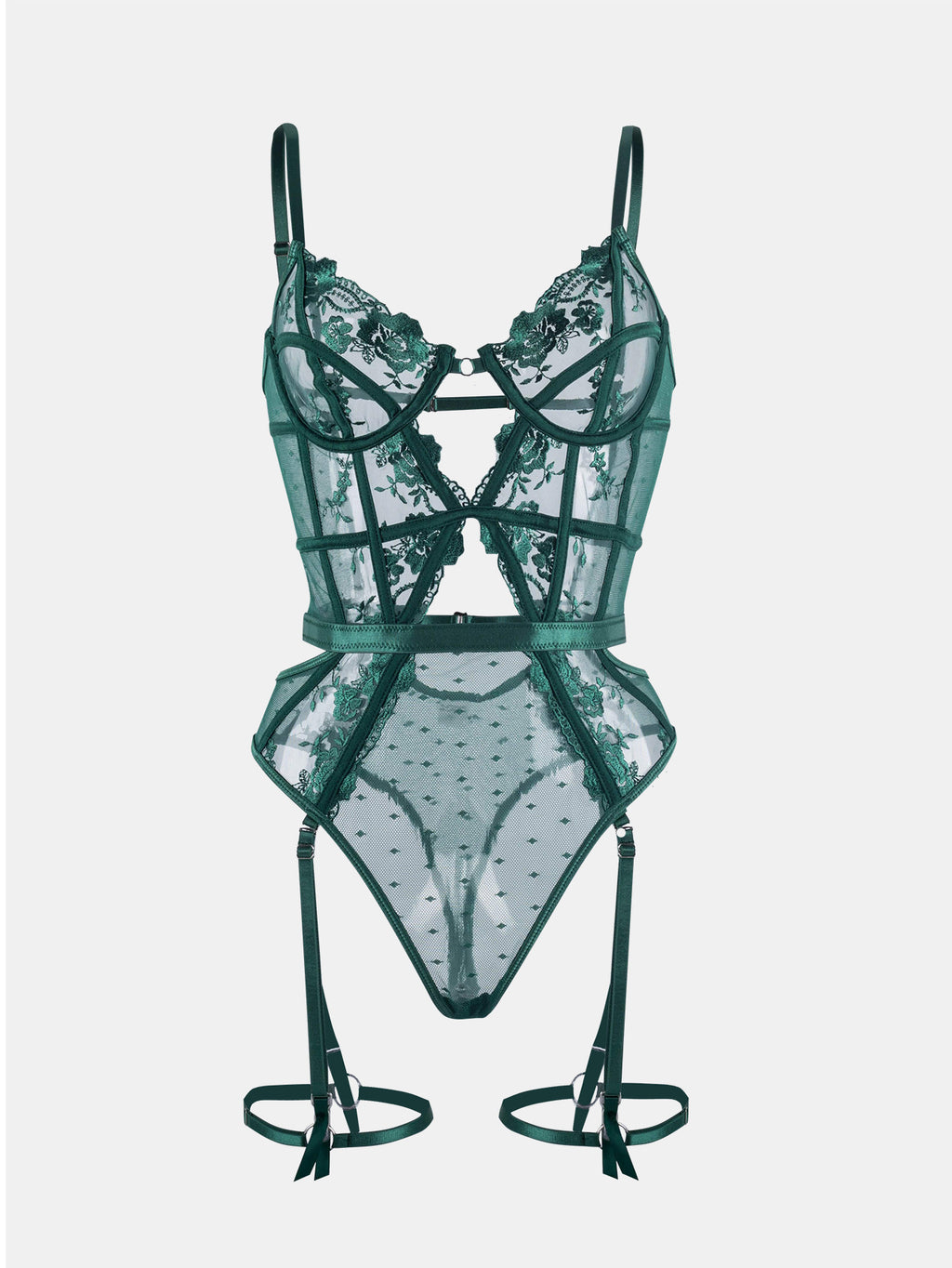 Damen Body mit Spitze und Cut-Outs