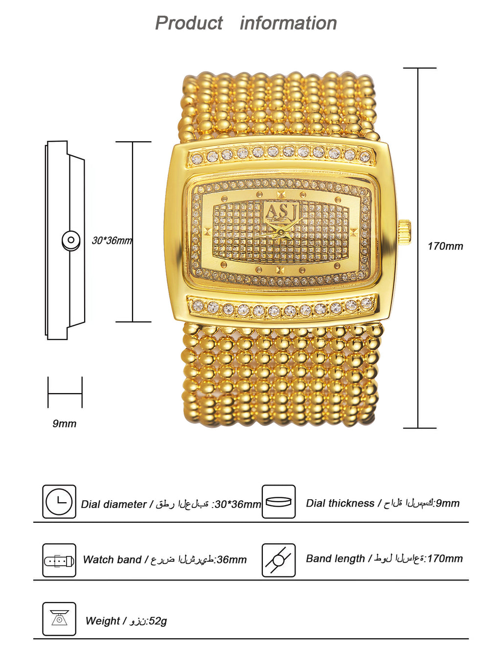 Luxuriöse Damenuhr mit Diamanten – Bild 6 | LuxeStyle