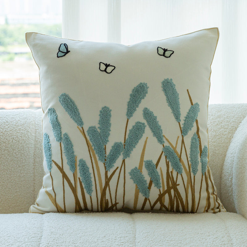 Sofakissen mit Blumen-Stickerei – Bild 5 | LuxeStyle