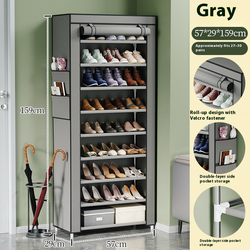 Staubdichtes Schuhregal mit 10 Ablagen – Bild 4 | LuxeStyle